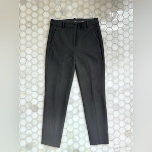 J.Crew Cameron Black High-Rise Cigarette Ankle Pants Size 6 Career Work Trousers